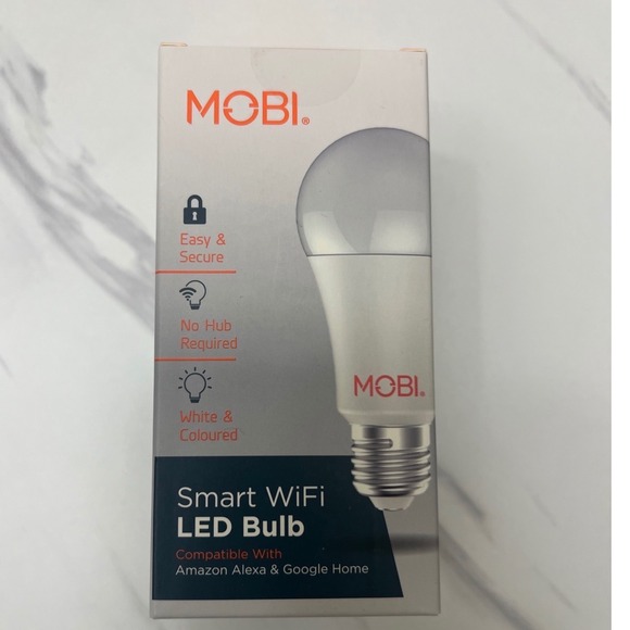 MOBI Other - MOBI Smart WiFi LED Bulb White &‎ Coloured Alexa Google Home Model 70267 NEW